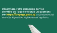 Nouvelle plateforme de visa « Togo Voyage »
